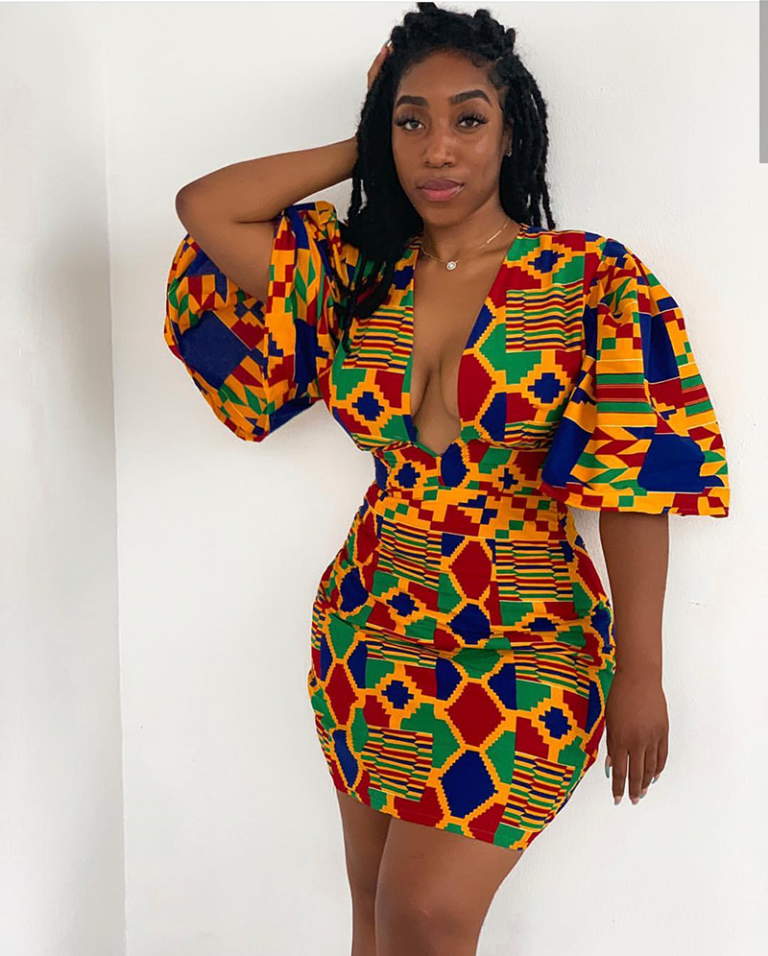 Kente Print Is Trending Again Thanks To The Power Of Cleavage And Low 