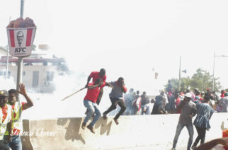 Photos: Arise Ghana Demo Turns Violence, Protesters Clash With Police
