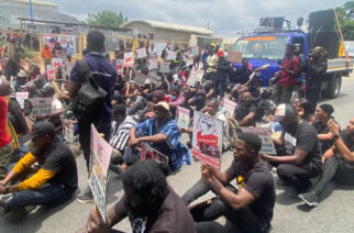 Police Prevent Protestors From Marching On To Jubilee House