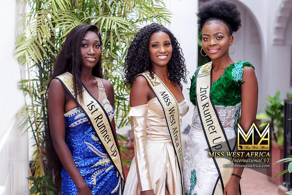 Cape Verdean Beauty Dandira Stun In Her Official Miss West Africa Queen Images With Runners Up