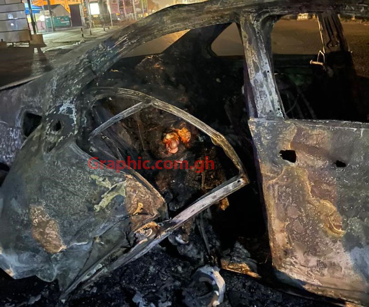 Three Burnt To Death In Spintex Road Accident