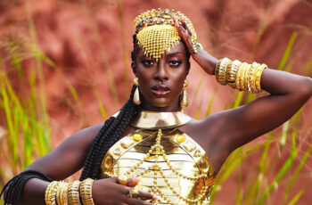 Dark Skinned Beauty Gifty B Gets Godified Egyptian Style In New Editorial By OAB Photography