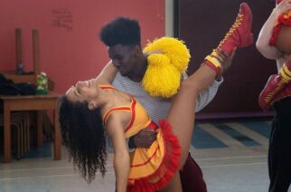 In Cape Town on Thursday, cheerleaders rehearse their routines ahead of their performance at the United Rugby Championship on Saturday.
Credit: AFP