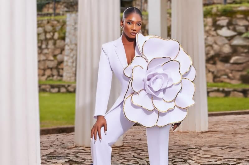 Floral Grandeur! Nigerian Brand O’MAAN Studio’s Statement Petal Suit Steals the Spotlight