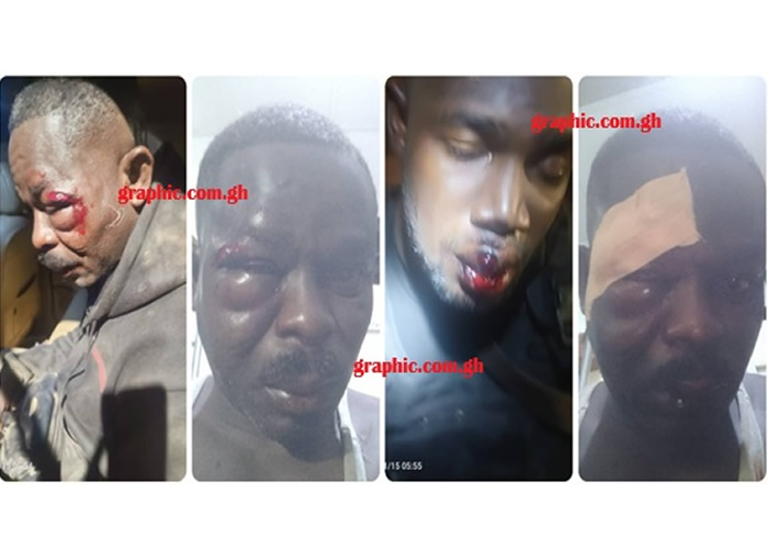 Police, 3 Community Police officers beaten to pulp at Akrofuom