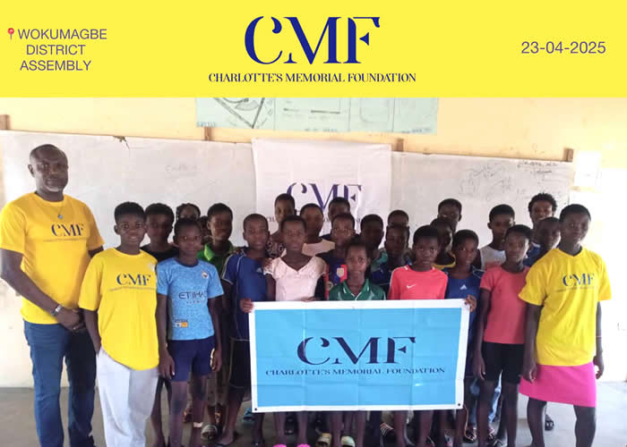 Menstrual Hygiene Day 2025: Charlotte’s Memorial Foundation to Donate to Wokumagbe Basic School